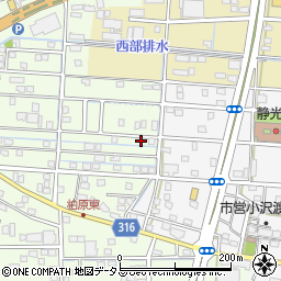 静岡県浜松市中央区篠原町21814周辺の地図