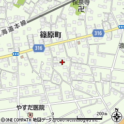 静岡県浜松市中央区篠原町12054周辺の地図