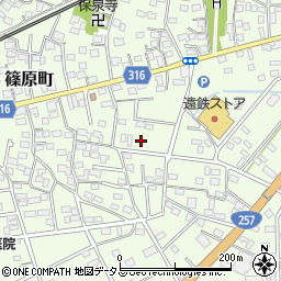 静岡県浜松市中央区篠原町21479周辺の地図