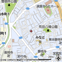 兵庫県神戸市兵庫区荒田町3丁目67-5周辺の地図