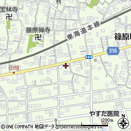 静岡県浜松市中央区篠原町11979周辺の地図
