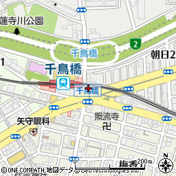 サイクルベースあさひ　千鳥橋店周辺の地図