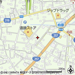 静岡県浜松市中央区篠原町21547周辺の地図