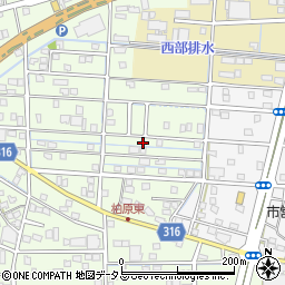 静岡県浜松市中央区篠原町21818周辺の地図