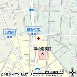静岡県浜松市中央区白羽町19周辺の地図