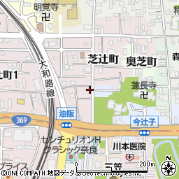 奈良県奈良市芝辻町19周辺の地図