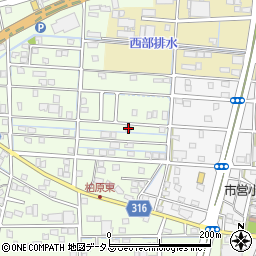 静岡県浜松市中央区篠原町21817周辺の地図