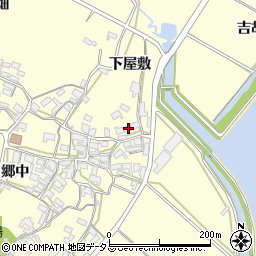 愛知県田原市吉胡町郷中89周辺の地図