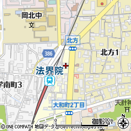 中国銀行法界院支店周辺の地図