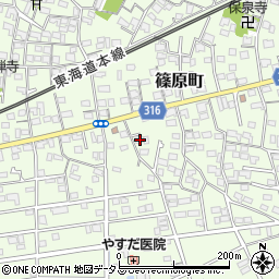 静岡県浜松市中央区篠原町12062周辺の地図