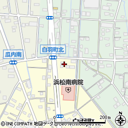 静岡県浜松市中央区白羽町20周辺の地図