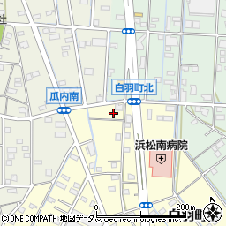 静岡県浜松市中央区白羽町2周辺の地図