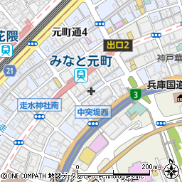 兵庫県神戸市中央区海岸通4丁目5周辺の地図
