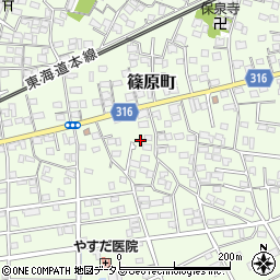 静岡県浜松市中央区篠原町12058周辺の地図
