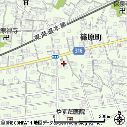 静岡県浜松市中央区篠原町11993周辺の地図