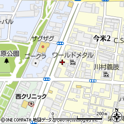 ＥＮＥＯＳ東大阪今米ＳＳ周辺の地図