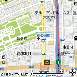 富山県物産　大阪斡旋所周辺の地図