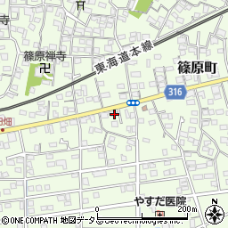 静岡県浜松市中央区篠原町11984周辺の地図