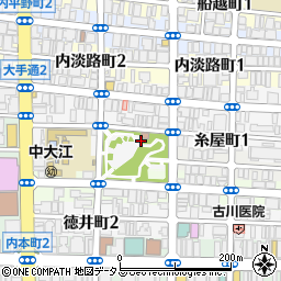 大阪府大阪市中央区糸屋町周辺の地図
