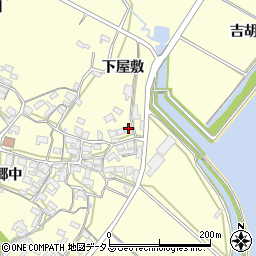愛知県田原市吉胡町郷中90周辺の地図