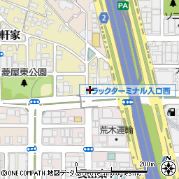大阪府東大阪市七軒家2-5周辺の地図