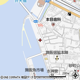 舞阪町養かき組合周辺の地図