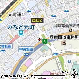 兵庫県神戸市中央区海岸通4丁目1周辺の地図