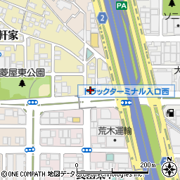 大阪府東大阪市七軒家2-2周辺の地図