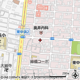 ラビリンス緑橋周辺の地図