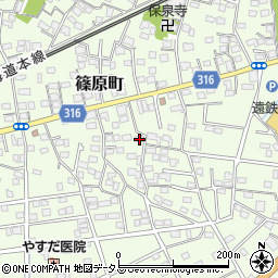 静岡県浜松市中央区篠原町12053周辺の地図