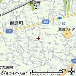 静岡県浜松市中央区篠原町12038周辺の地図