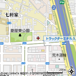 大阪府東大阪市七軒家3-6周辺の地図
