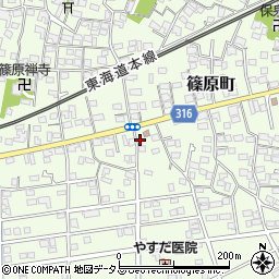 静岡県浜松市中央区篠原町11992周辺の地図