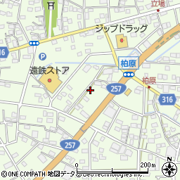 静岡県浜松市中央区篠原町21568周辺の地図