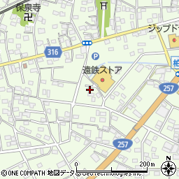 静岡県浜松市中央区篠原町21495周辺の地図