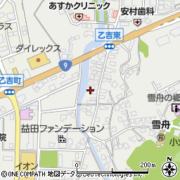 島根県益田市乙吉町28周辺の地図