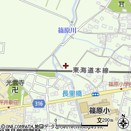 静岡県浜松市中央区篠原町9721周辺の地図