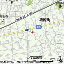 静岡県浜松市中央区篠原町11999周辺の地図