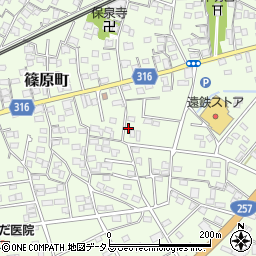 静岡県浜松市中央区篠原町14015周辺の地図