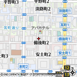 ホルモン焼肉 忍鬨 にんぐ 堺筋本町 本店周辺の地図