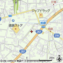 静岡県浜松市中央区篠原町21571周辺の地図
