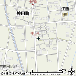 静岡県浜松市中央区神田町877周辺の地図