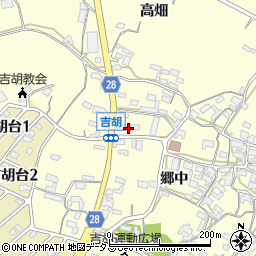 愛知県田原市吉胡町郷中169周辺の地図