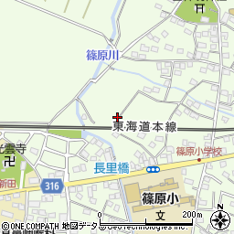 静岡県浜松市中央区篠原町9713周辺の地図