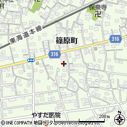 静岡県浜松市中央区篠原町12008周辺の地図