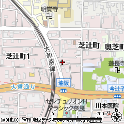 奈良県奈良市芝辻町34周辺の地図