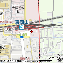 岡山市営　東岡山駅前自転車等駐車場周辺の地図