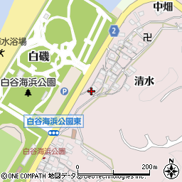 愛知県田原市白谷町清水59周辺の地図