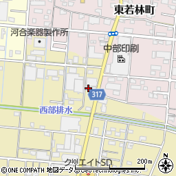 静岡県浜松市中央区新橋町165周辺の地図