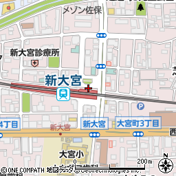 奈良警察署新大宮駅前交番周辺の地図